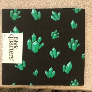 Green Crystals Cotton Fat Quarter